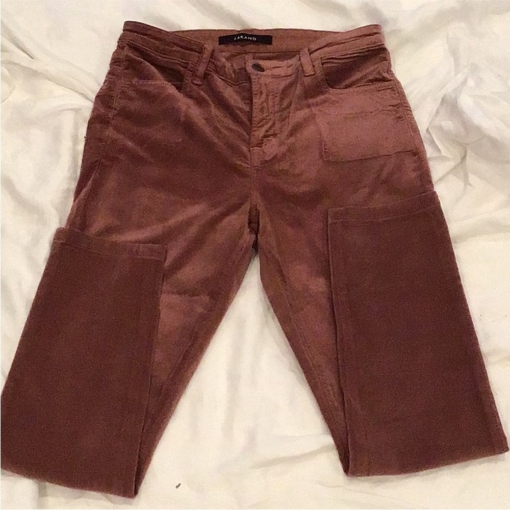J Brand Brown Velvet Pants Size 30